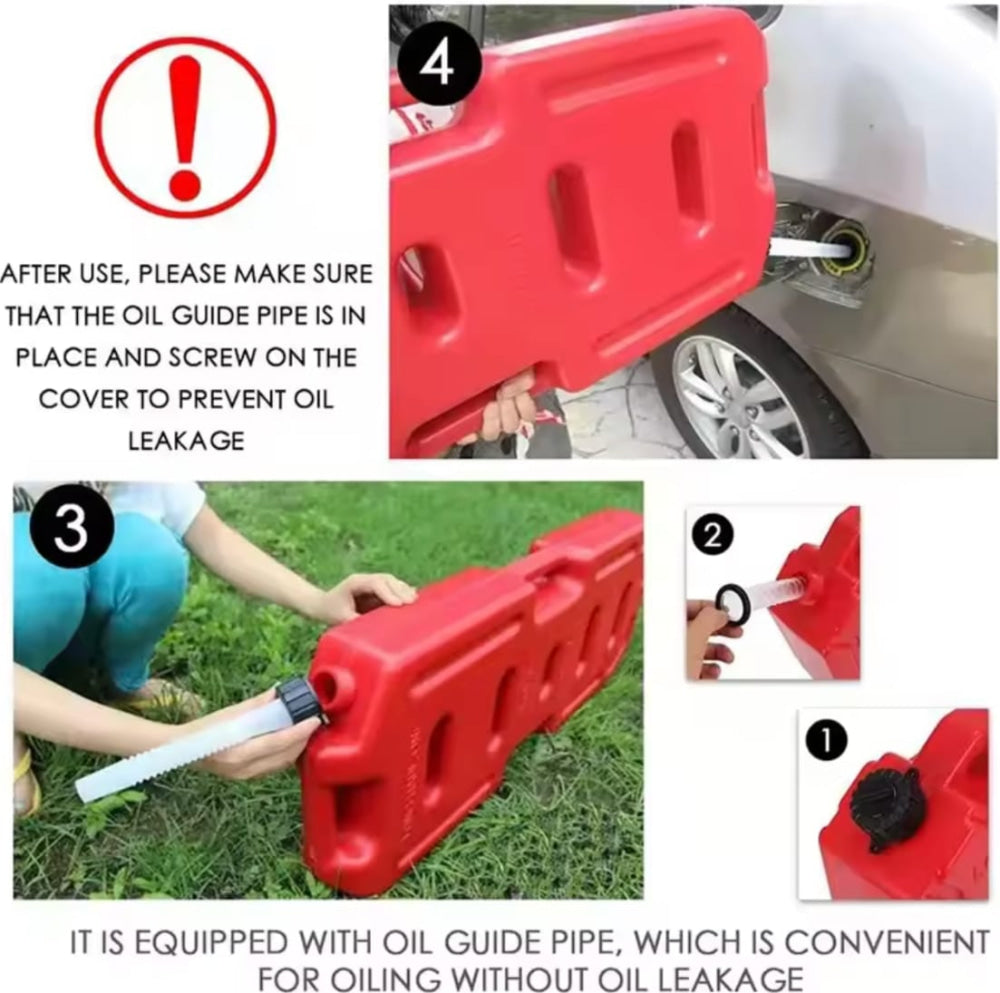 4X4 Long Haul Plastic Jerry Can &amp; Recovery Board Fuel Holder 20/30-Liter