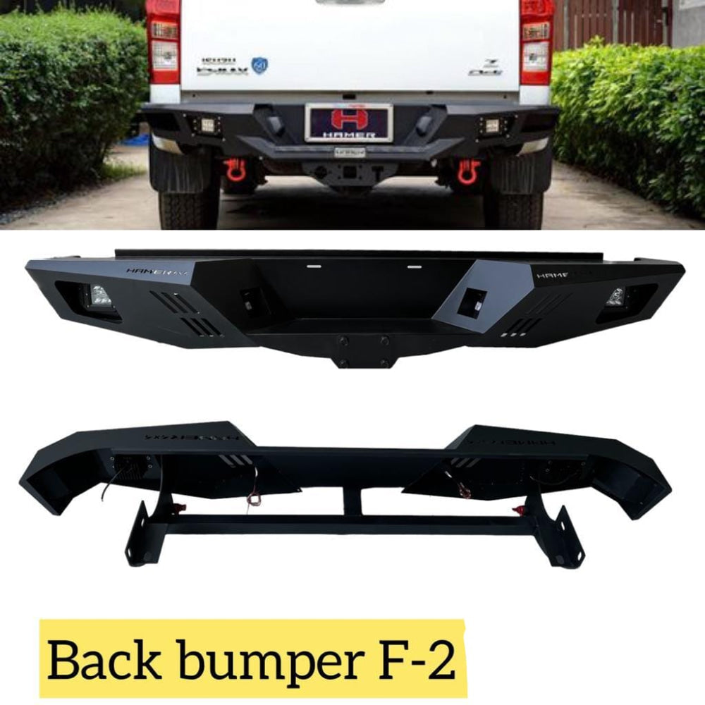 4X4 Toyota Hilux Revo Vigo Back Bumper Hamer Style F2  Vigo 2005,2013 Revo 2018,2022