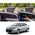 Toyota Yaris Custom Fit Railing Curtains Sun Shade - Parda-4pcs