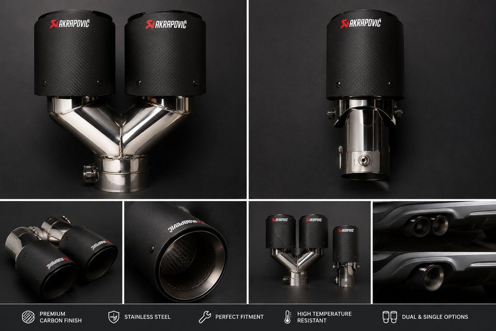 Akrapovic High perfomance Carbon Fiber Exhaust Rear Tail Pipe Muffler