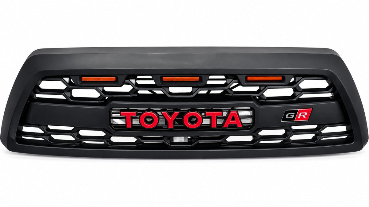 Toyota Front Bumper Grill For Hilux Surf Grill With 4-Runner Racing Led Lights 2002