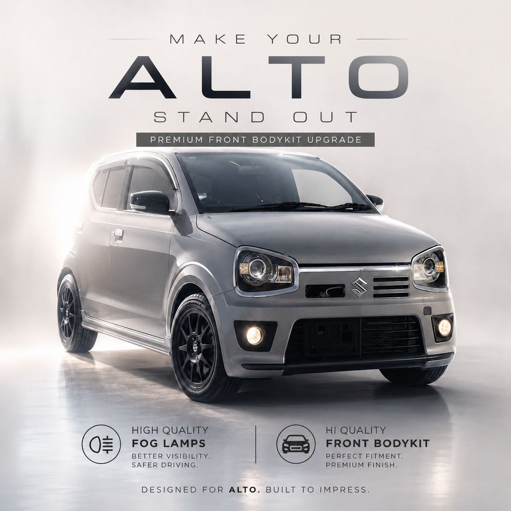 Suzuki Alto Works RS | Imported ABS Plastic | Front Complete Bumper With Fog Lamps