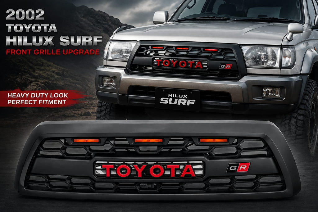 Toyota Front Bumper Grill For Hilux Surf Grill With 4-Runner Racing Led Lights 2002