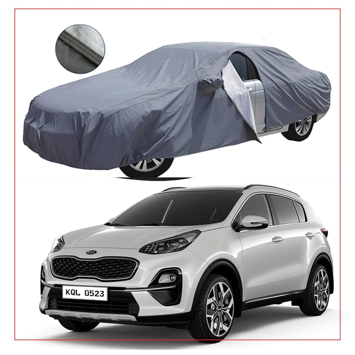 Kia Sportage High Quality Pvc Cotton Top Cover