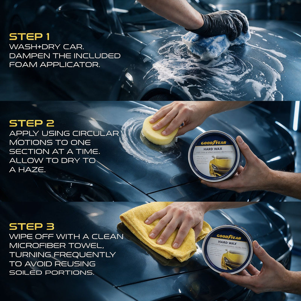 Goodyear® Hard Wax — Deep Shine & Long-Lasting Protection 300gm