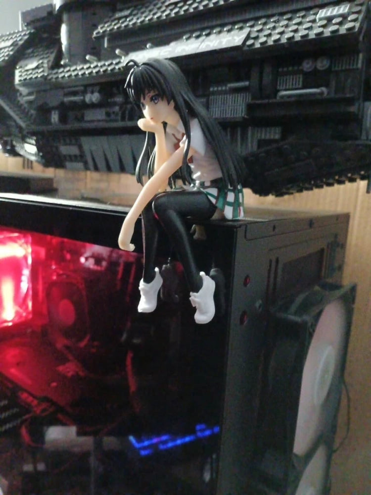 Anime One Piece Yukino Yukinoshita Sitting Posture Pvc Model Anime Figure