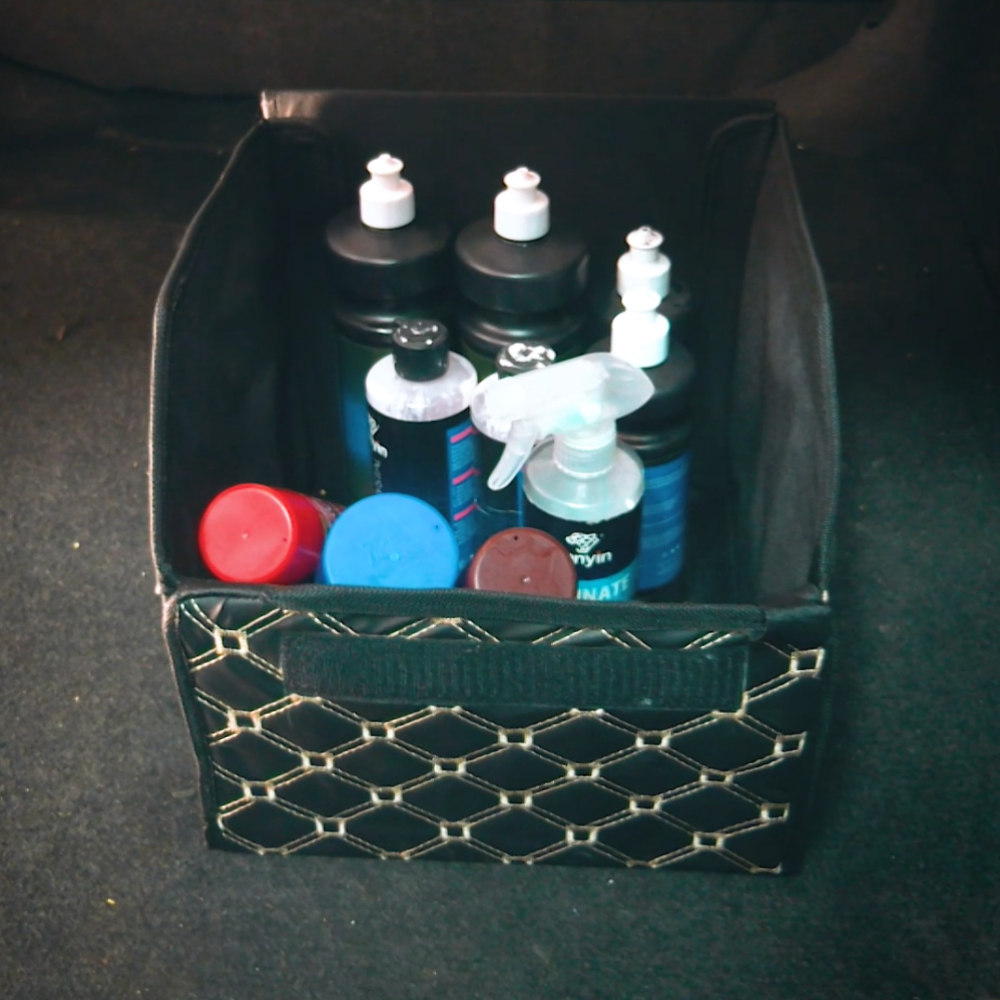CAR TRUNK  LEATHER STORAGE BOX