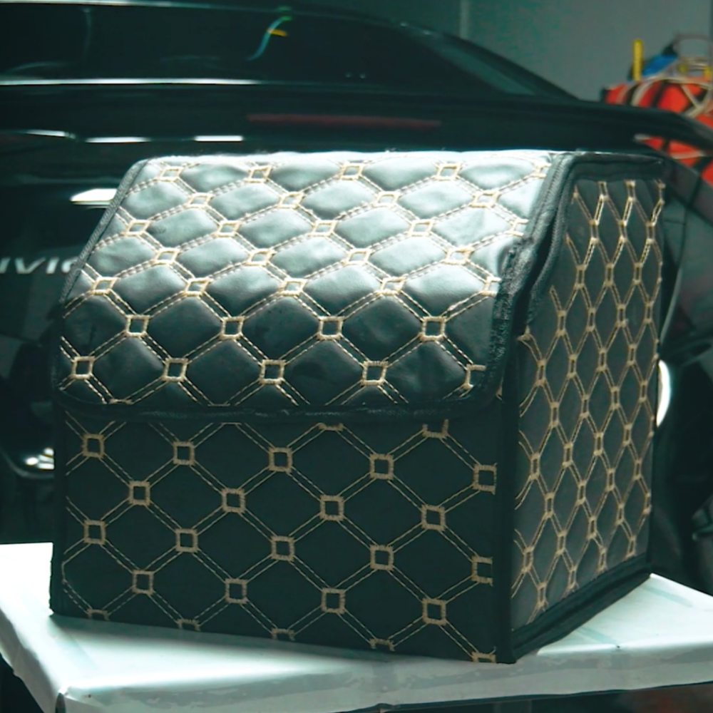 CAR TRUNK  LEATHER STORAGE BOX