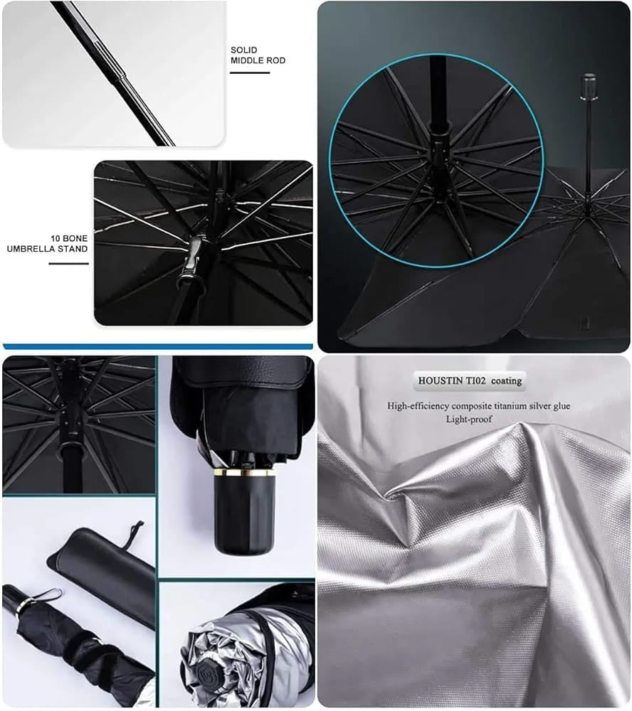 Car Umbrella Sun Shade Cover for Windshield UV Protector