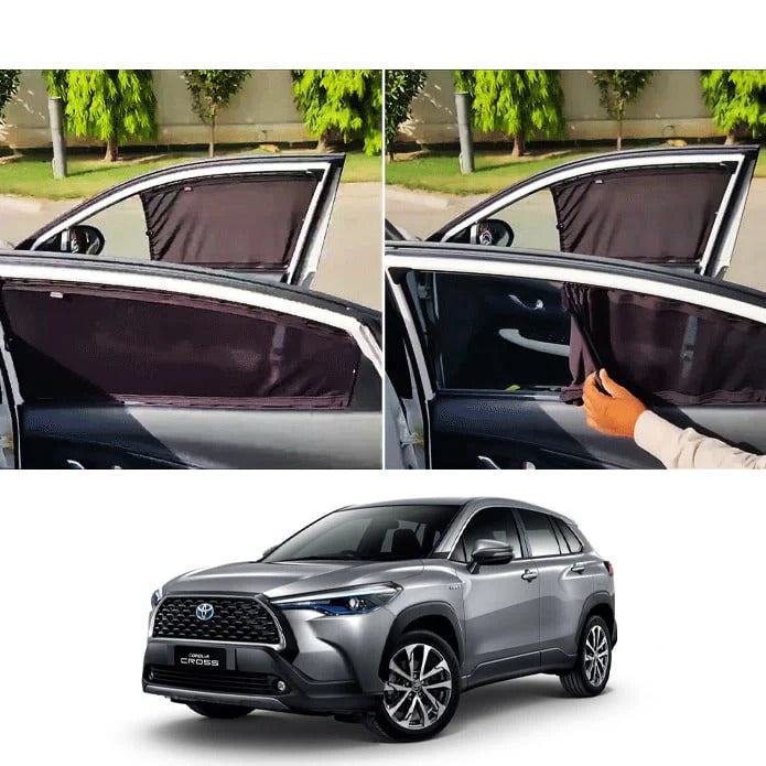 Toyota Corolla Cross Custom Fit Railing Curtains Sun Shade - Parda-4pcs