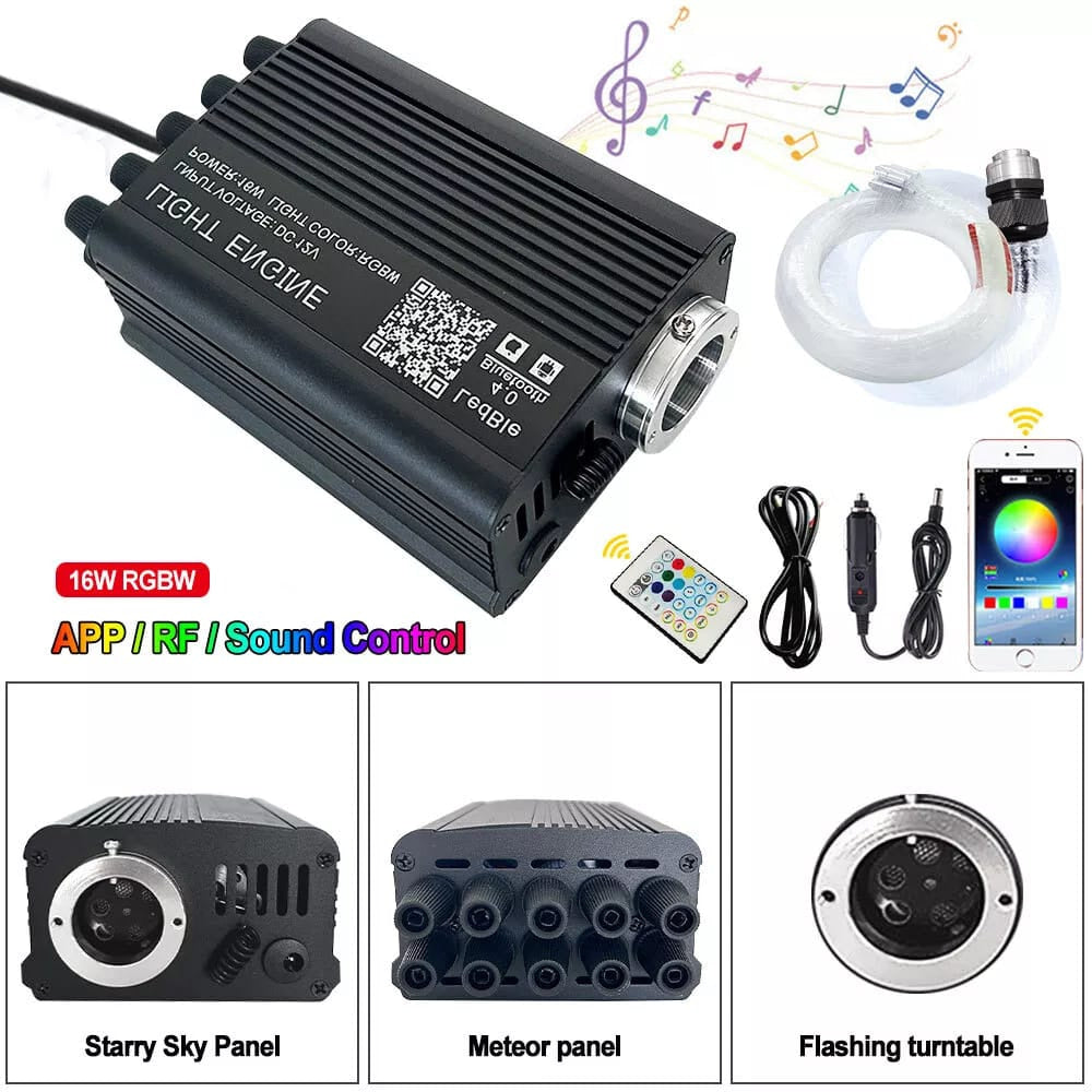 Fiber Optic Headliner Star Light Kit With Remote  For Car Home Roof Ceiling