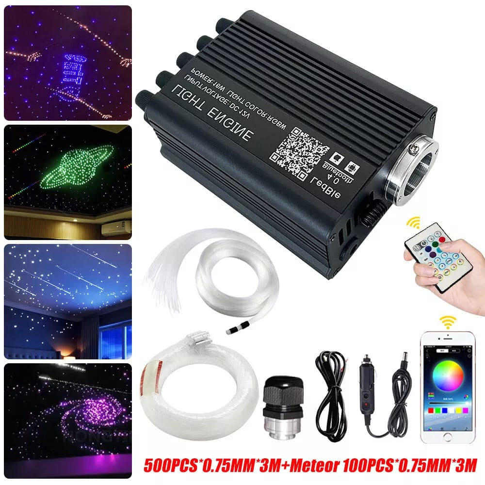Fiber Optic Headliner Star Light Kit With Remote  For Car Home Roof Ceiling