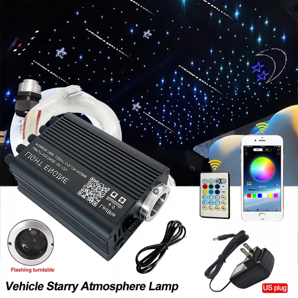 Fiber Optic Headliner Star Light Kit With Remote  For Car Home Roof Ceiling