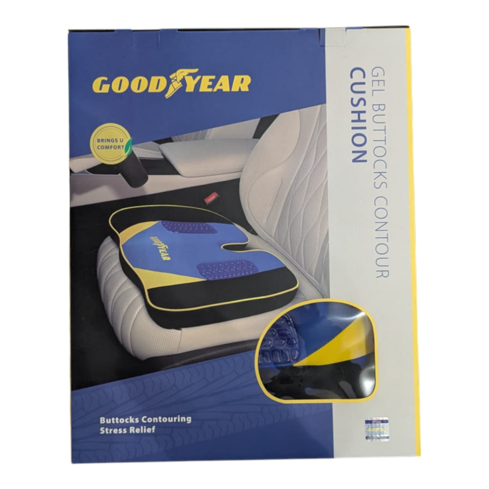 GoodYear Seat Cushion Memory Foam Gel Tailbone Pain Relief Pillow