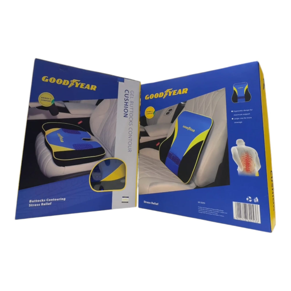 GoodYear Seat Cushion Memory Foam Gel Tailbone Pain Relief Pillow