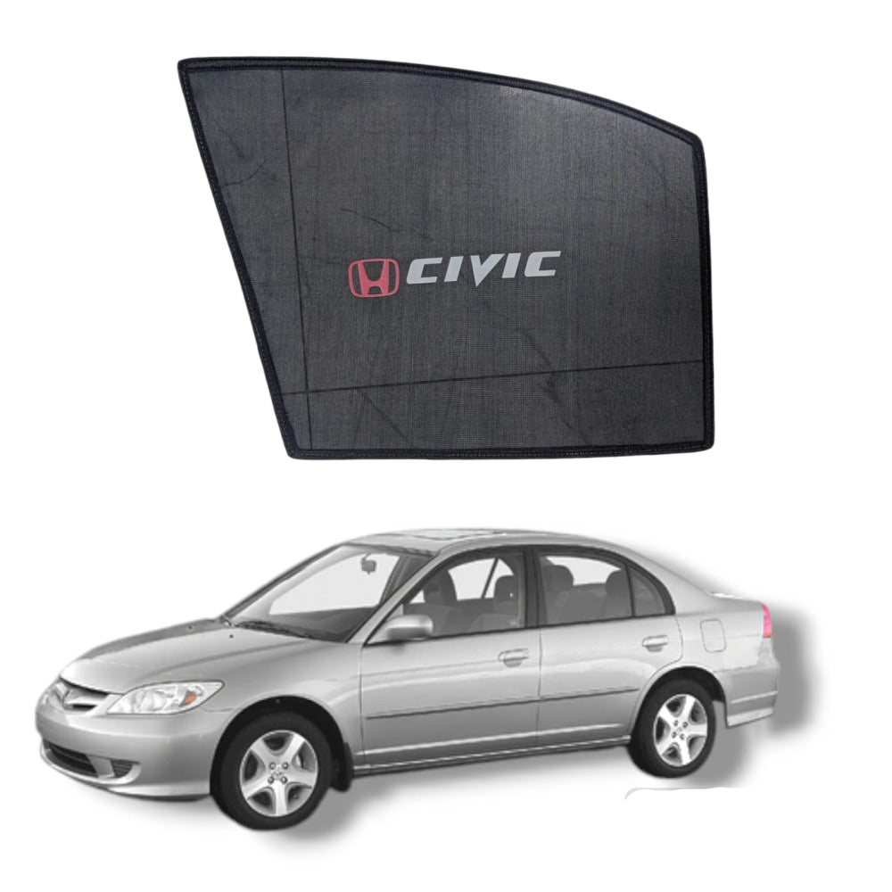 Honda City 2004 Sun Shades With Logo 4Pcs/set