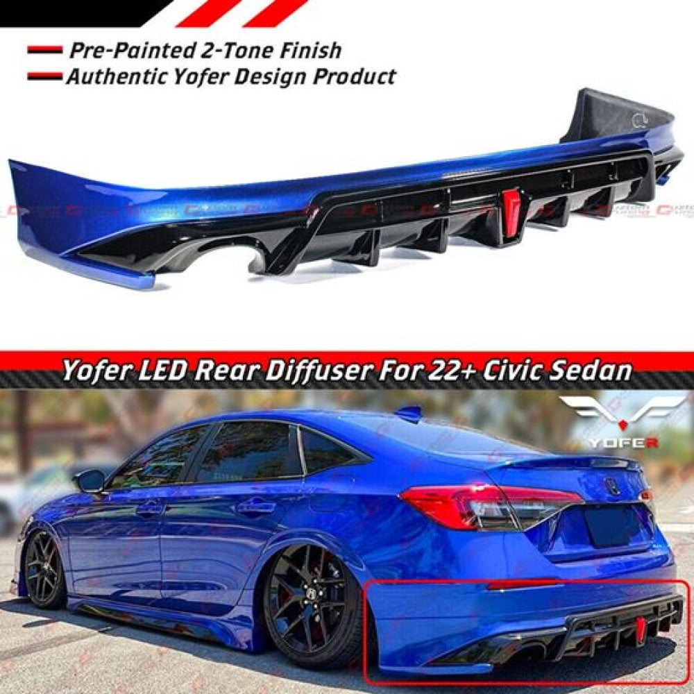 Honda Civic 2022 11th Gen Sedan 4PCS Side Skirts,Front & Rear PP