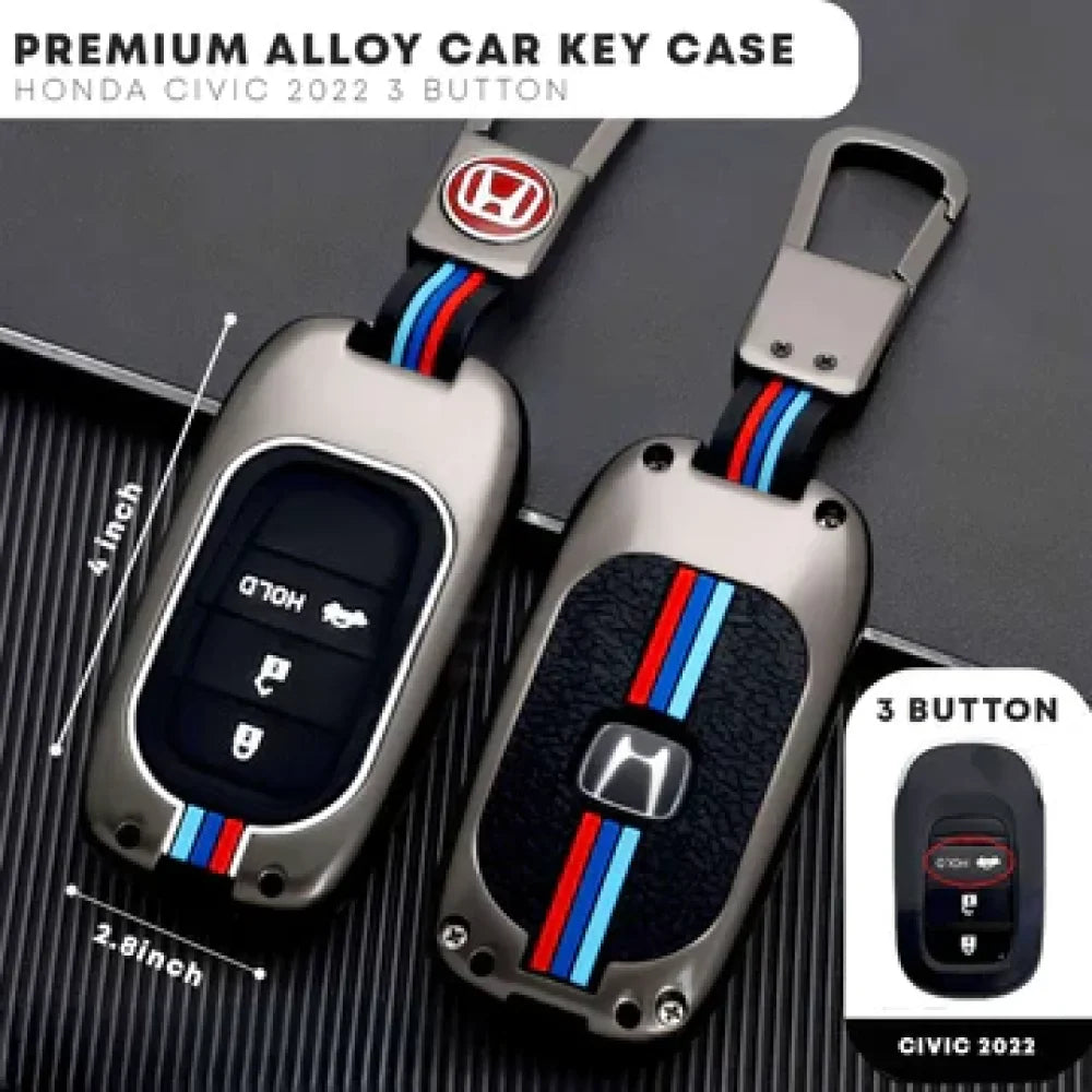 Honda Civic 2022 4 Button Protective  Zinc Alloy Remote Key Cover