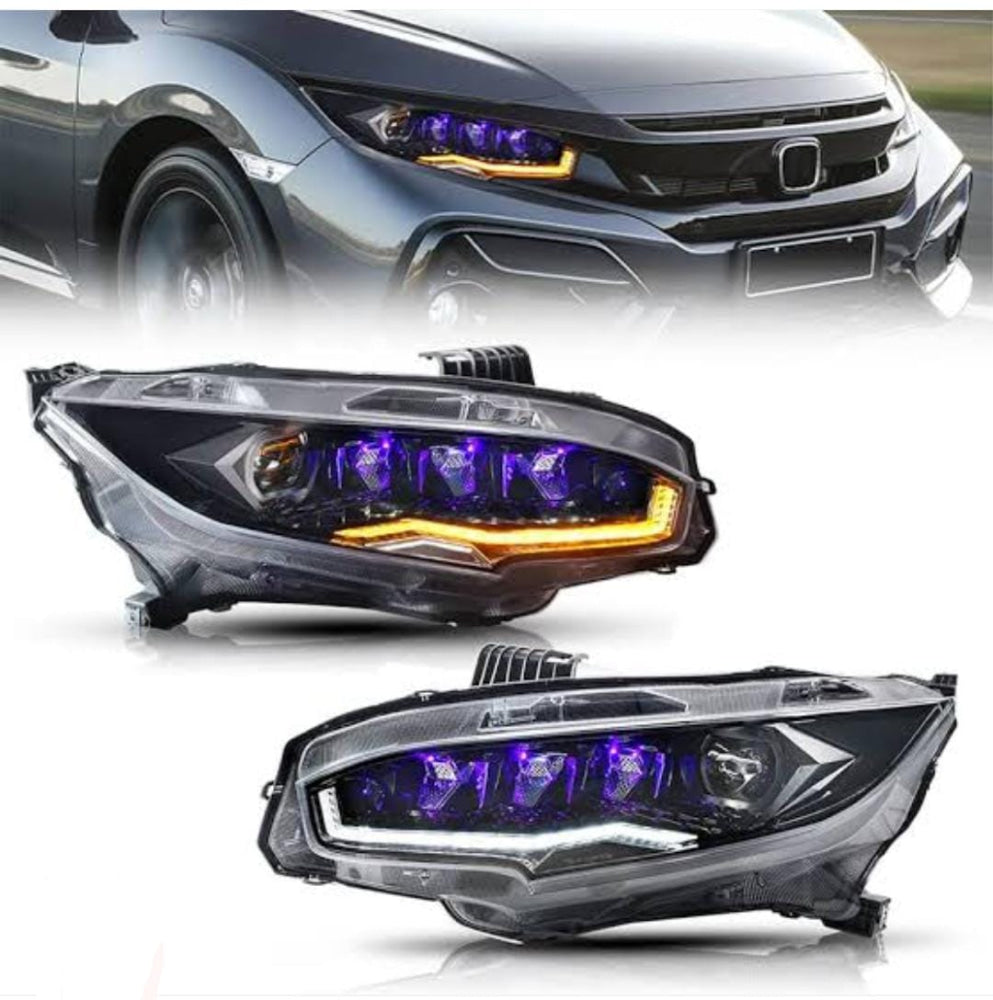 Honda Civic Diamond Style  Headlights 2017-2021