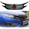 Honda Civic Front Grill Piano Black Front SI Style 2017-2020