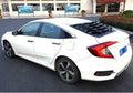 Honda Civic Rear Window Louver Lamborghini Style With Side Quarters  2016-2020