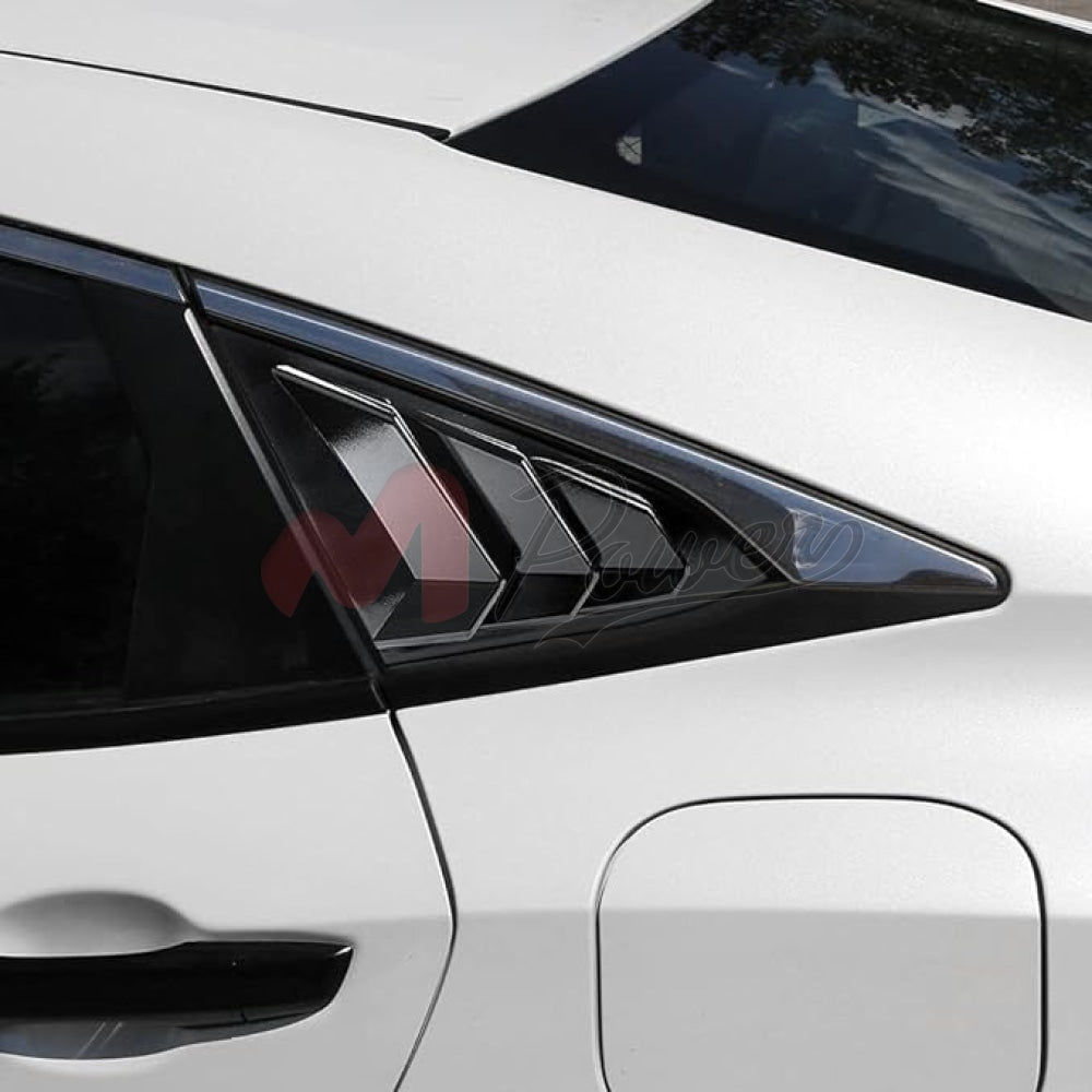 Honda Civic Rear Window Louver Lamborghini Style With Side Quarters  2016-2020