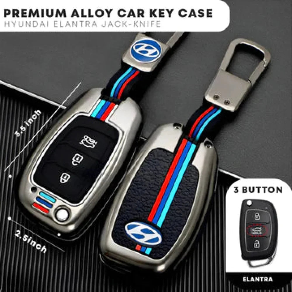 Hyundai Elantra Jack Knife Protective  Zinc Alloy Remote Key Cover