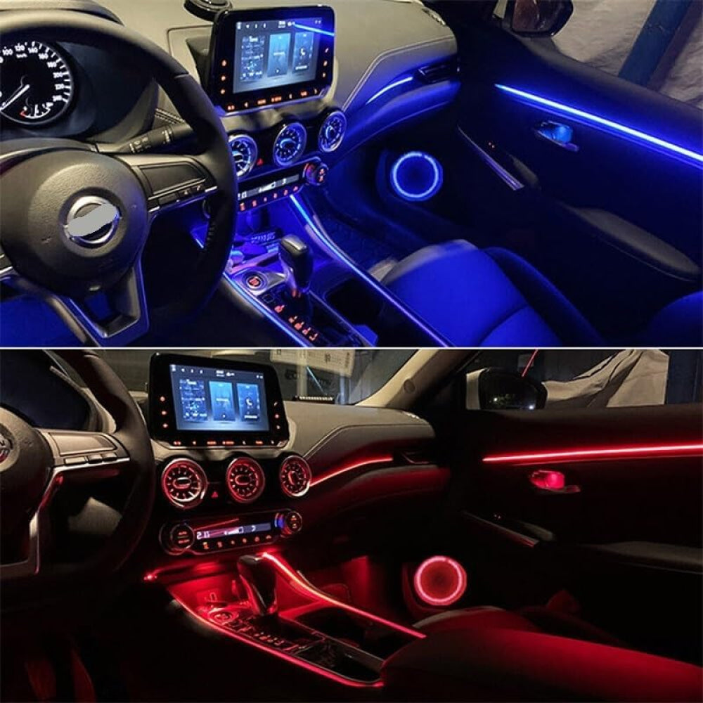 MPower Premium RGB Color Streamer Car Music Ambient Light Strip Flexible RGB App Remote 18 in 1