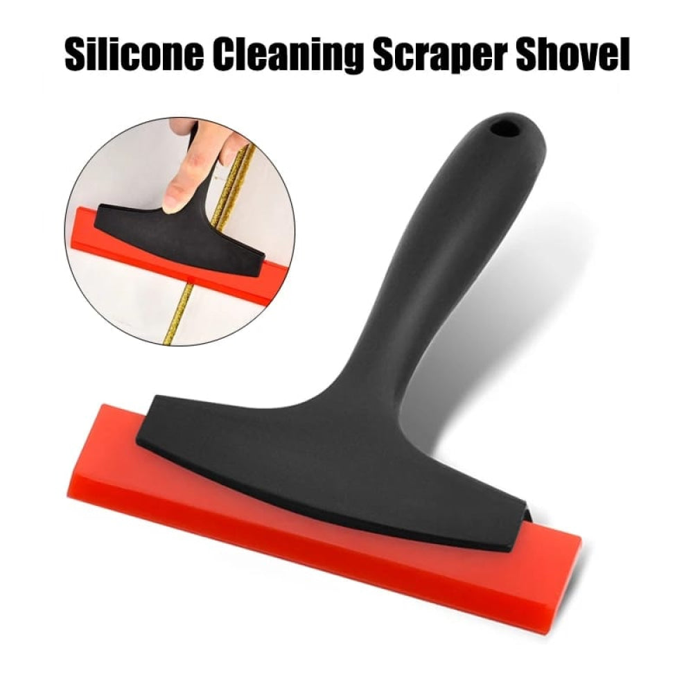 Multifunction Flexible Silicon Cleaning Scraper Shovel (RED)