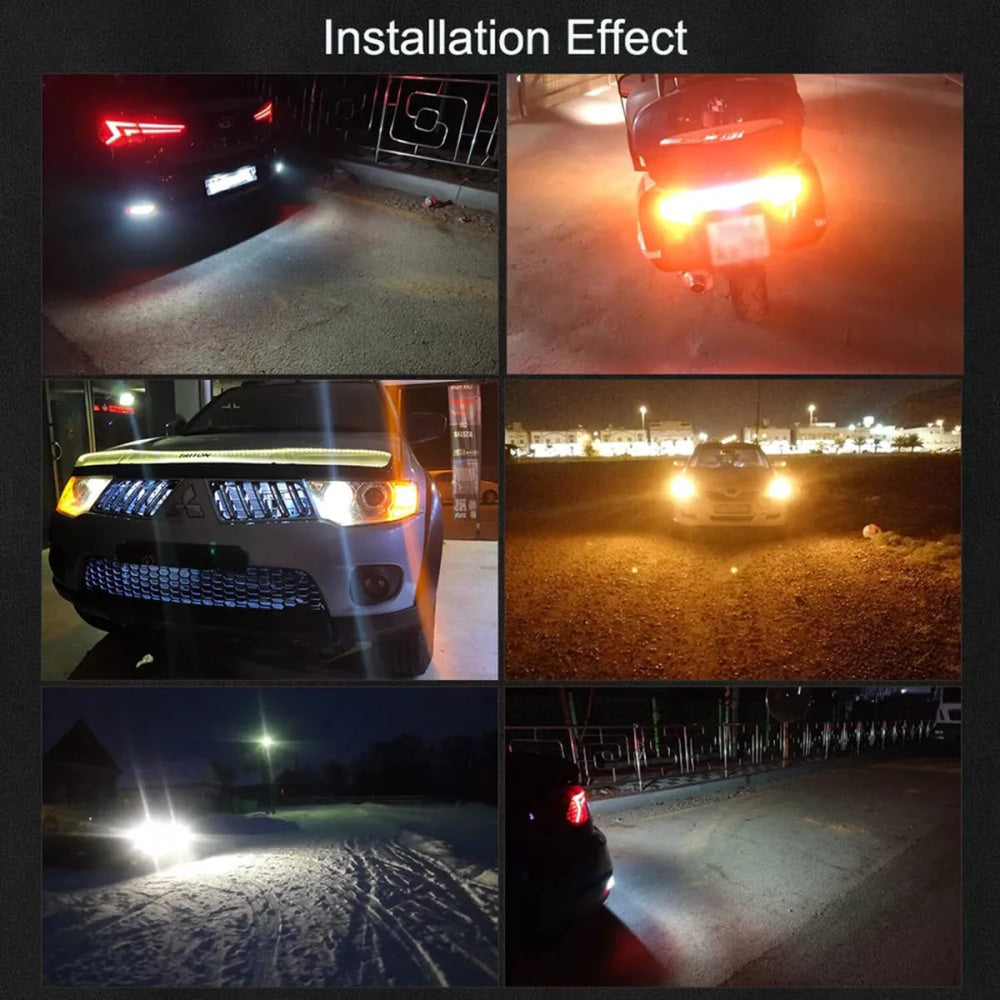 Super Bright Led Bulb For Front Rear Turn signal Yellow Light