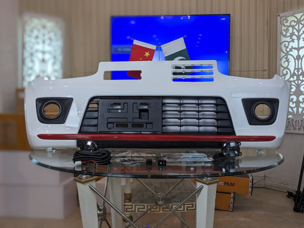 Suzuki Alto Works RS | Imported ABS Plastic | Front Complete Bumper With Fog Lamps