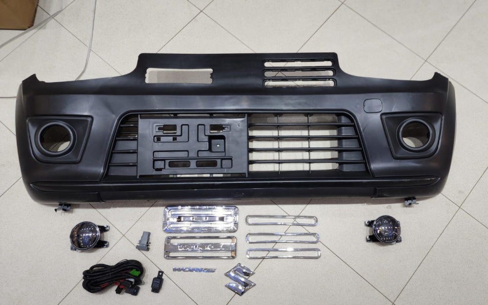 Suzuki Alto Works RS | Imported ABS Plastic | Front Complete Bumper With Fog Lamps