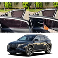 Hyundai Tucson Hybrid  Custom Fit Railing Curtains Sun Shade - Parda-4pcs