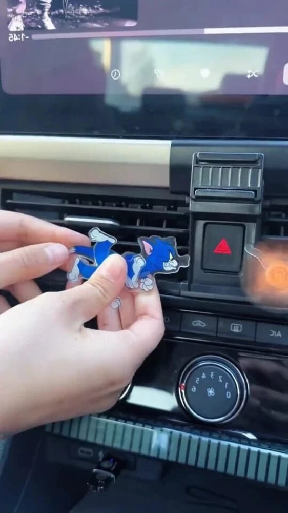 Tom & Jerry Chase Car Air Vent Decoration 3 Pcs Cartoon Set