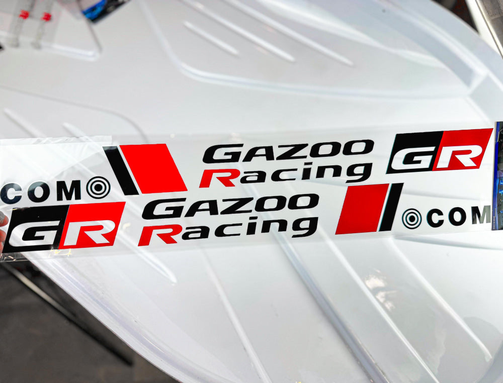 Toyota Gazoo Racing GR Sport Turbo Car 3D Logo Decorative Vinyl Stickers