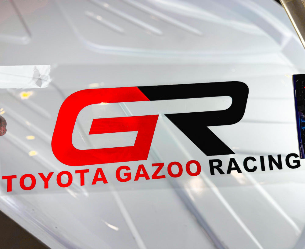 Toyota Gazoo Racing GR Sport Turbo Car 3D Logo Decorative Vinyl Stickers