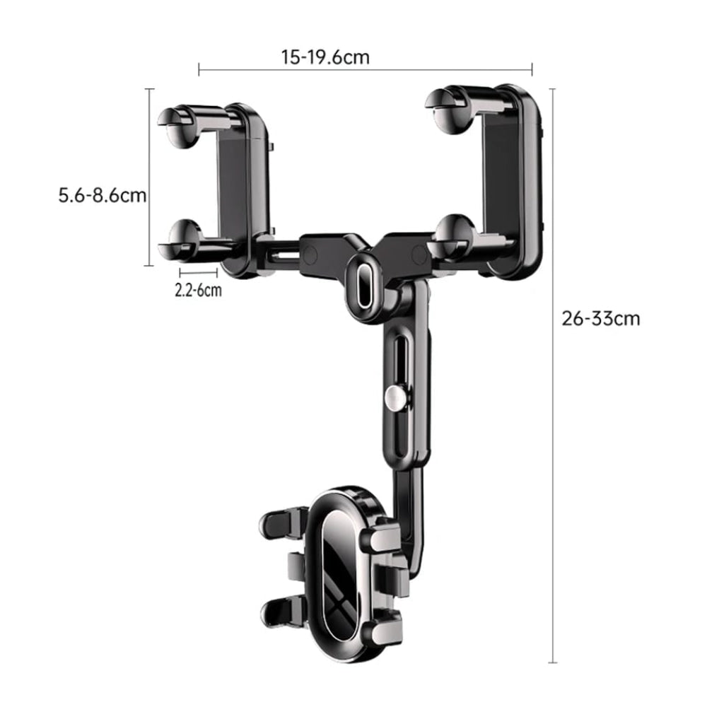 Universal 360 Rotatable Car Phone mobile Holder Rearview Mirror Mount Stand
