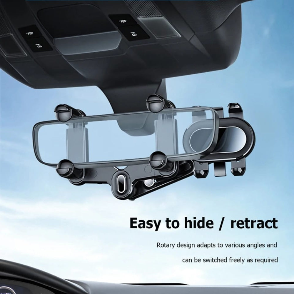 Universal 360 Rotatable Car Phone mobile Holder Rearview Mirror Mount Stand